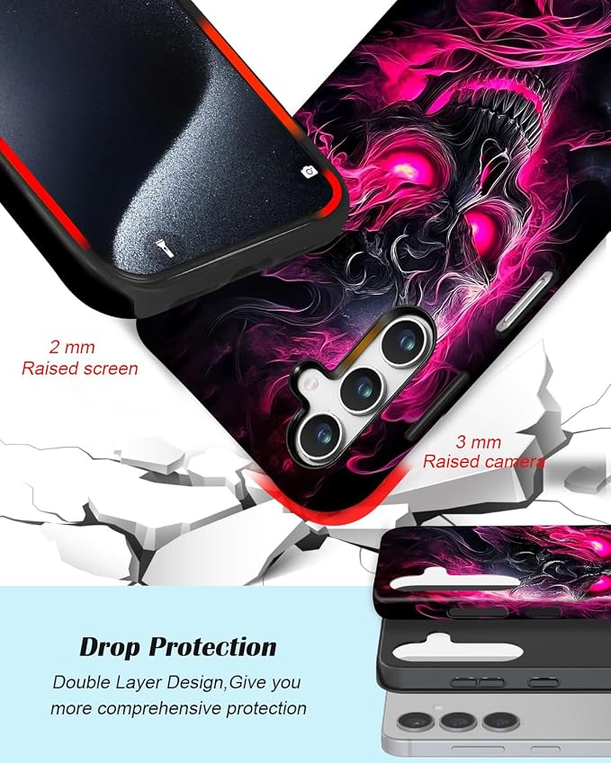 Compatible for Samsung Galaxy A16 5G Case, Dual Layer Heavy Duty 2 in 1 - Image 3