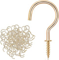 Gold Cup Screw Hooks, 3/4 inch Metal Screw in Hooks 160 Pack Plant Hanger Wind by DRTDERUITAI