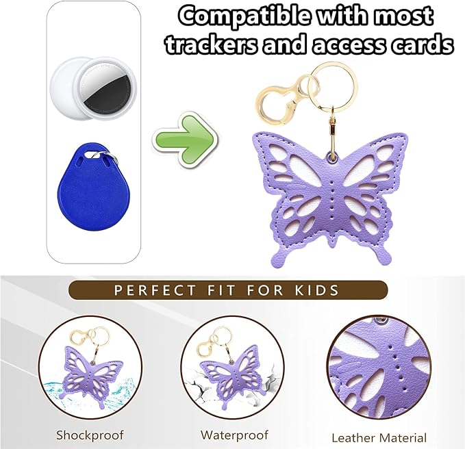 BORKUANA Leather Keychain Holder Case Compatible - Image 4