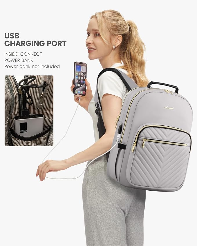LOVEVOOK Laptop Backpack for Women, Travel Computer Work Bags - Image 5