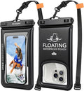 Waterproof Phone Pouch Floating 2 Pack, IP68 Waterproof Phone Case by Rynapac