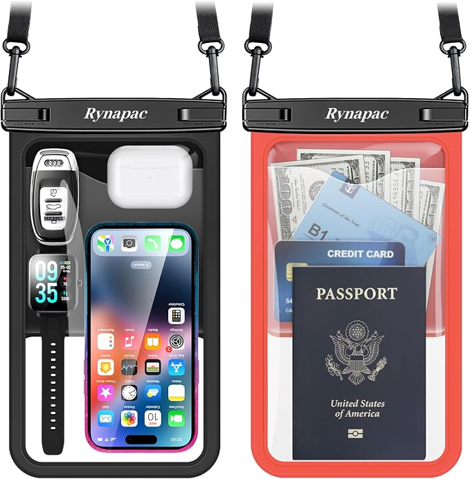 Rynapac [Up to 10" Large Waterproof Phone Pouch by Rynapac