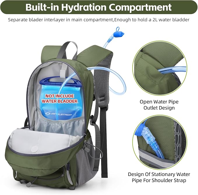 RealCool Hiking Backpack for Men Women, 20L Lightweight Waterproof Travel - Image 5