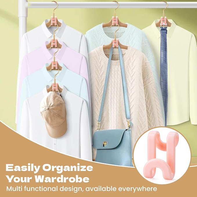 Mlici Clothes Hanger Connector Hooks, 60 Pack Hanger Extender Space Saver - Image 5