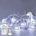 Metaku Outdoor String Lights Battery Operated 26ft 60LED Fairy Lights by METAKU