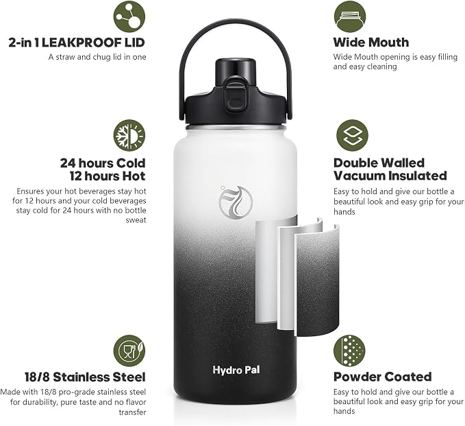 64oz Half Gallon Insulated Water Bottle - Image 3