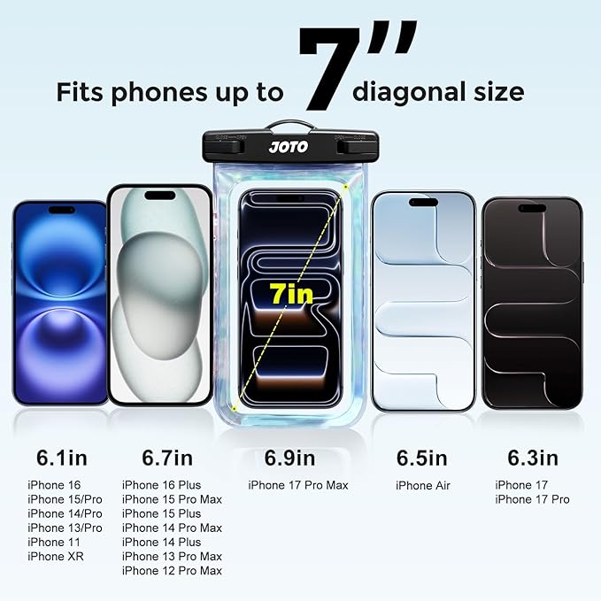 JOTO Up to 7" Universal Waterproof Phone Case - Image 4