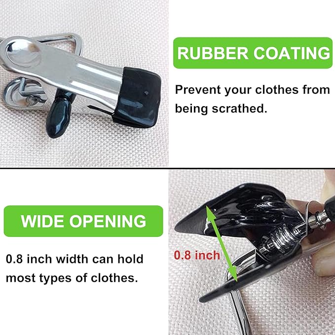 Laundry Hooks Hanging Clips Clothes Pins Closet Hanger Organizer Clamps Socks - Image 5