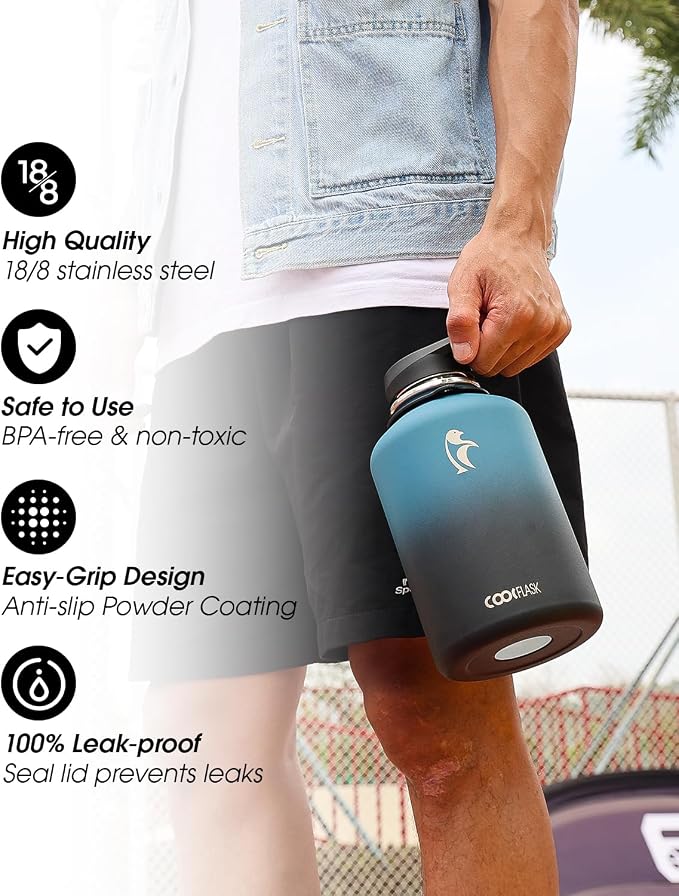Coolflask 64 oz Water Bottle Insulated - Image 5