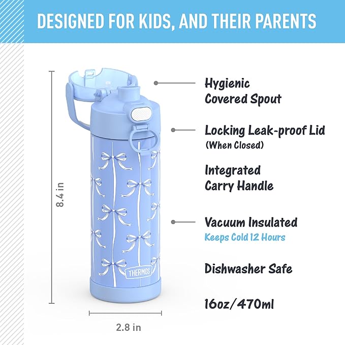 THERMOS FUNTAINER 16 Ounce Stainless Steel Vacuum Insulated Bottle - Image 3