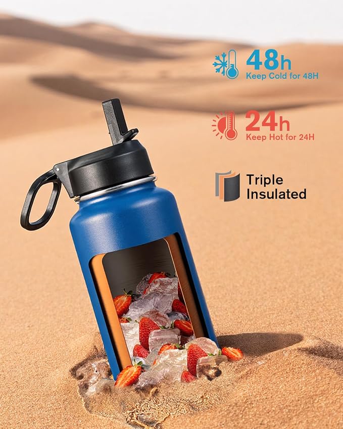 Coolflask Water Bottle 40 oz Insulated - Image 2