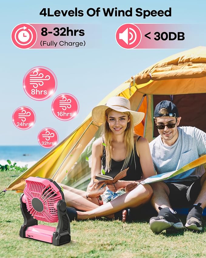 30000mAh Rechargeable Camping Fan - Image 4