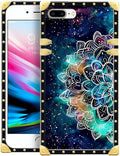 Compatible with iPhone 8 Plus 7 Plus Case, Starry Sky Colourful Mandala Luxury by Unknown