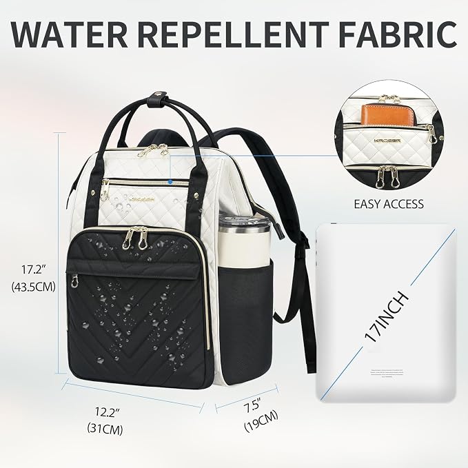 KROSER Laptop Backpack 17" Stylish Backpack Water Repellent College Casual - Image 2