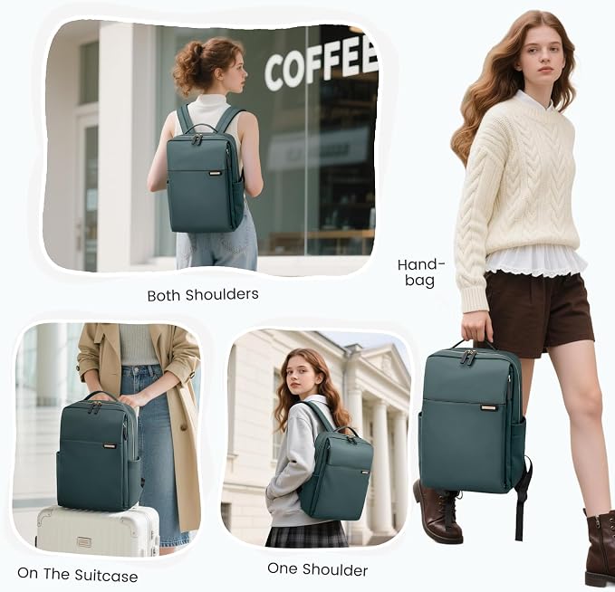 Laptop Backpack for Women, Work Business Traval Computer Backpacks - Image 5