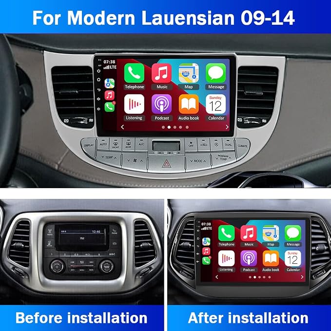 10" Android 13 Car Stereo for Jeep Compass 2017-2019, 2.5D 1080P HD Touch Screen - Image 2
