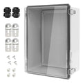 LeMotech Electrical Box, IP67 Waterproof Hinged Clear Cover Stainless Steel by LeMotech