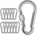 Locking Carabiner Clips, Stainless Steel Spring Snap Hook Locking Carabiner by Acquwistach