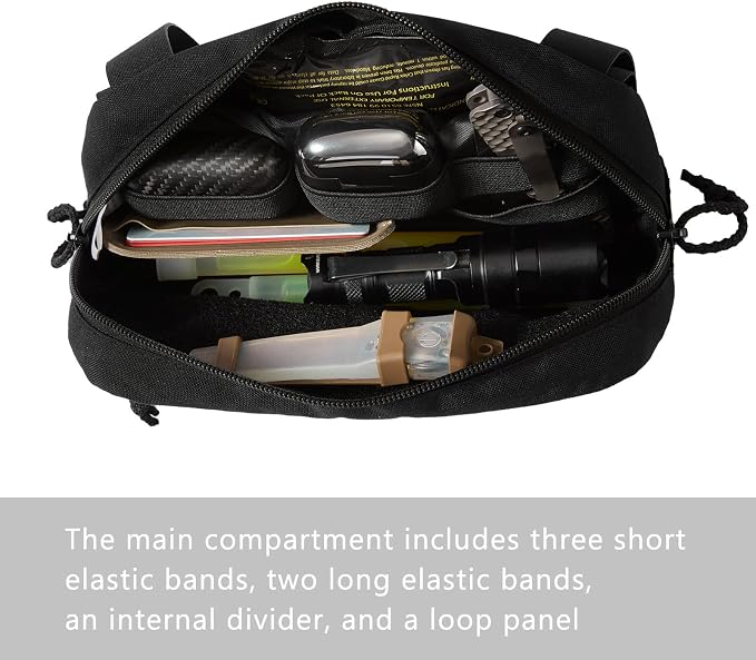 Tactical Admin Pouch Laser Cut MOLLE EDC Tool Organizer - Image 4