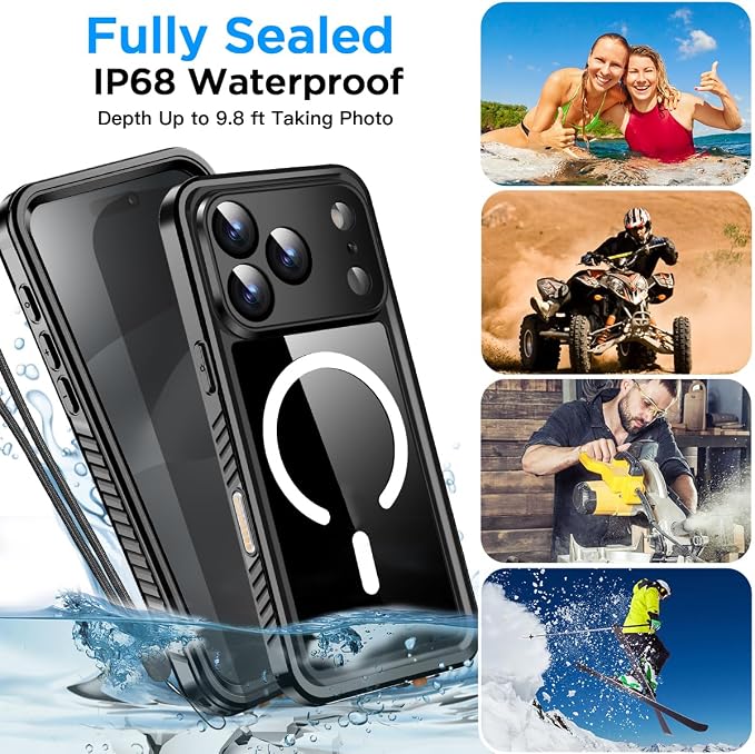 AICase for iPhone 17 Pro Max Case Waterproof Clear - Image 8