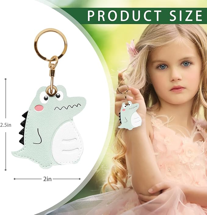 Leather Keychain Case Holder Compatible - Image 2