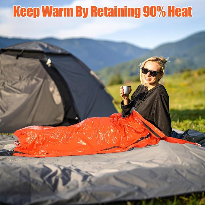 4 Pack Emergency Bivy Sack Bivy Bag - Image 5