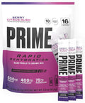 PRIME Rapid Rehydration Electrolyte Powder Sticks, Berry Citrus Rush, Sugar by DrinkPrime