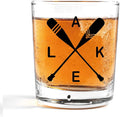 Nogrit Lake House Decor Whiskey Glasses 10 Oz, Beach Wine Old Fashioned Rocks by Nogrit