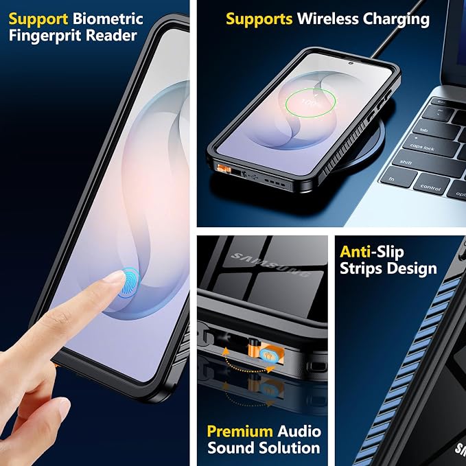 SPIDERCASE Designed for Samsung Galaxy S26 Case Waterproof, Built-in Screen & - Image 6