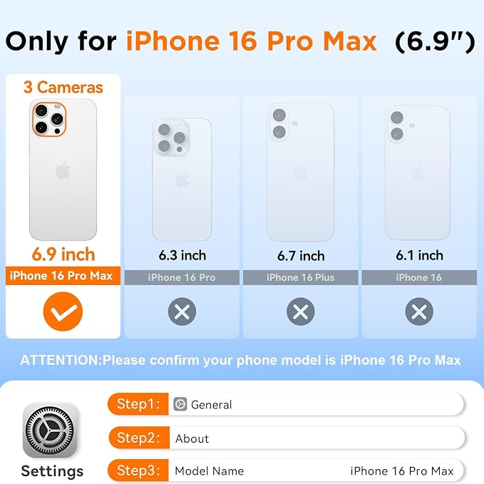 WIFORT for iPhone 16 Pro Max Waterproof Case, Fit for Magsafe Full Body - Image 2