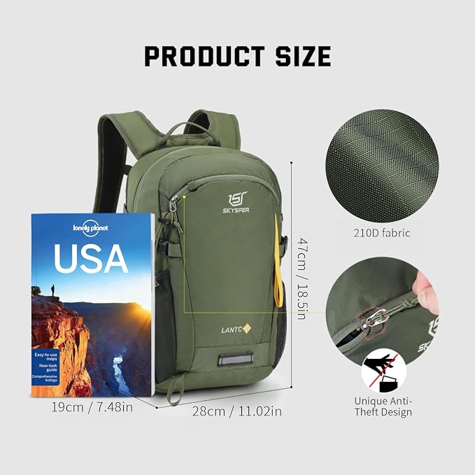 SKYSPER Small Hiking Backpack, 20L/30L Lightweight Travel Backpacks Hiking - Image 5