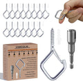 120 Pcs Silver Eye Hooks Screw Heavy Duty, Ceiling Hooks by Unknown