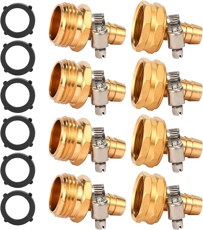 Brass Garden Hose Connector Repair Mender Kit by Sanpaint
