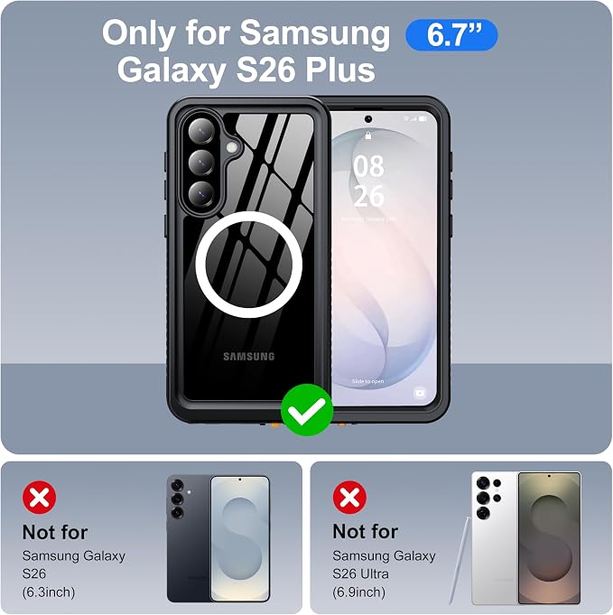 ANTSHARE IP68 Waterproof Case for Samsung Galaxy S26 Plus - Image 2