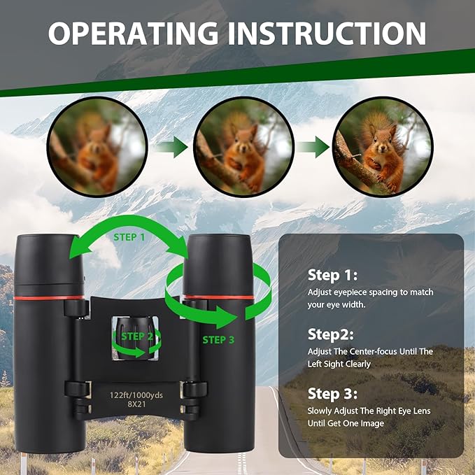 Binoculars for Adults and Kids, High Powered Portable & Compact Binoculars - Image 5