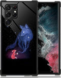 for Samsung Galaxy S23 Ultra Case, Galaxy Fox Wolf Pattern Graphic Design Girl by FKBRCL4U