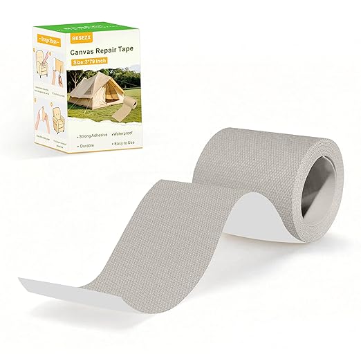 Besezx Canvas Repair Tape, Outdoor Gear Patch, 3x79 Inches, Waterproof by Besezx