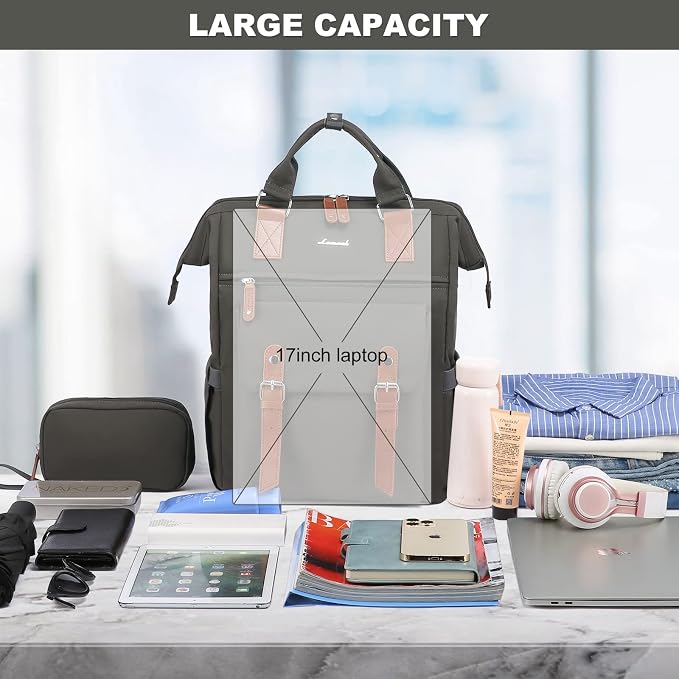 LOVEVOOK Laptop Backpack for Women Work Travel Commuter Backpack Business - Image 4