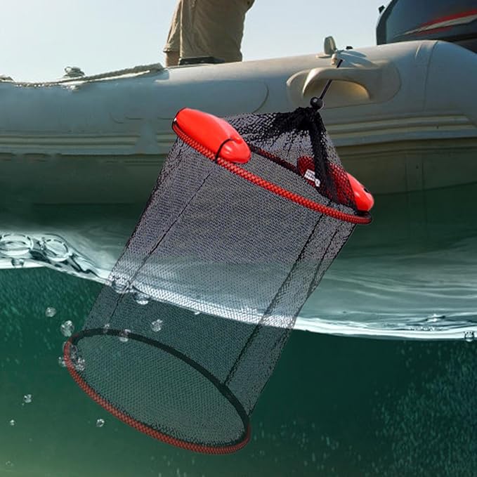 Fish Basket – 25x30cm/25x60cm/25x90cm Nylon, Portable Net Pen, Live Catch - Image 3