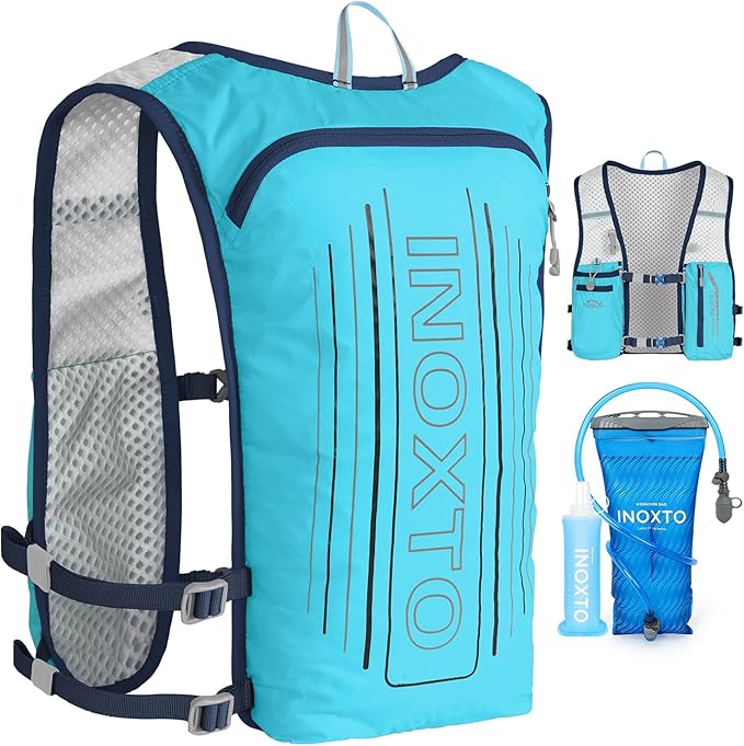 INOXTO Running Hydration Vest Backpack, Lightweight Insulated Pack by INOXTO