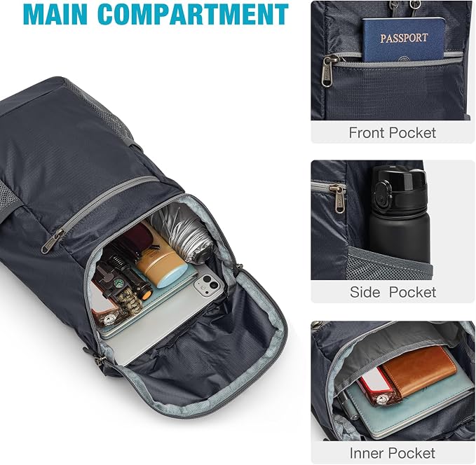 G4Free Lightweight Packable Hiking Backpack - Image 5
