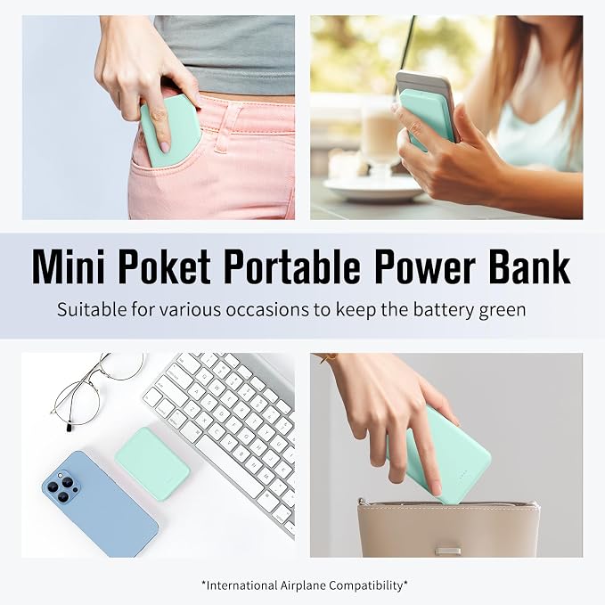 VANYUST S22 Portable Charger, Mini Colorful Power Bank, 5000mAh External - Image 7