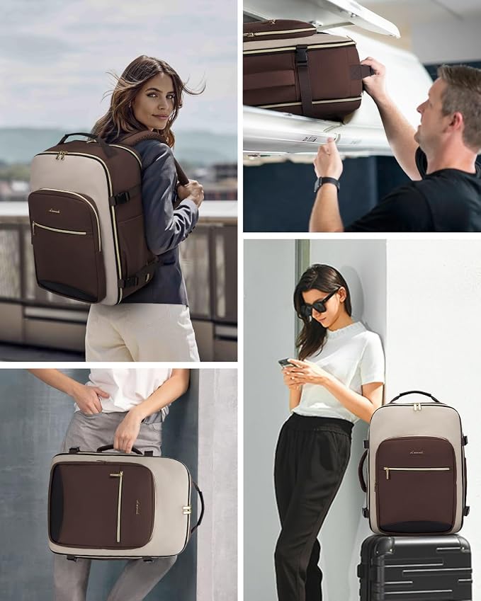 LOVEVOOK 50L Travel Backpack for Women & Men, Airline Approved Carry On Luggage - Image 8
