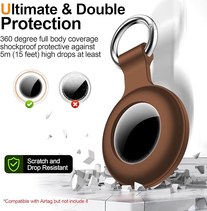 1|2|4Pack for Apple AirTag Holder, for Air Tag 2nd &1st Genaretion, Waterproof - Image 4