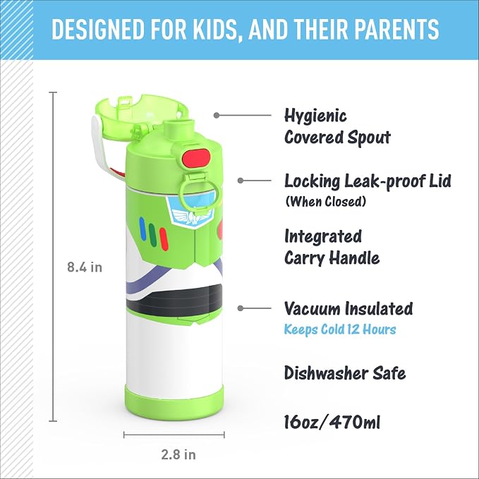 THERMOS FUNTAINER 16 Ounce Stainless Steel Vacuum Insulated Bottle - Image 3