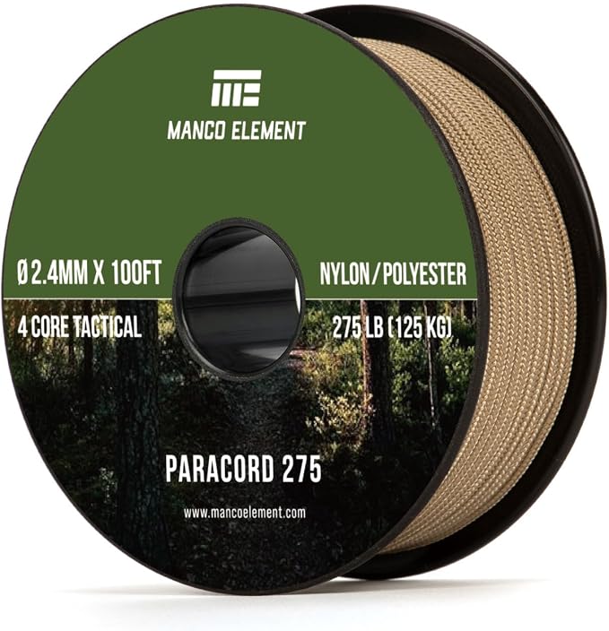 2.4mm Paracord 275LBS 100FT Rope Cord by Unknown