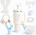 6PCS White Stanley Cup Accessories Set Fit by MOTEERLLU