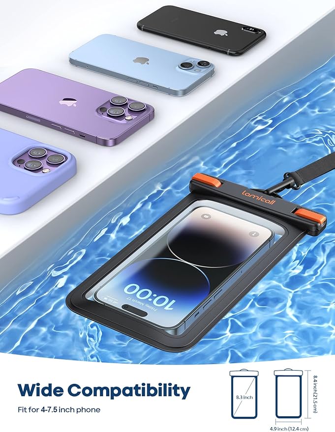 Lamicall Large Size Waterproof Phone Pouch Case - Image 6