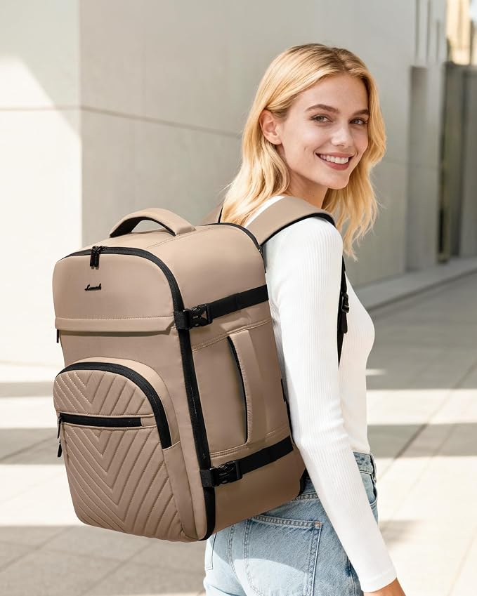 LOVEVOOK 40L Travel Backpack for Women Men, TSA Personal Item Travel Bag Fits - Image 2