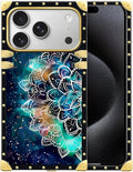 for iPhone 17 Pro Case Luxury Golden Decoration by Unknown